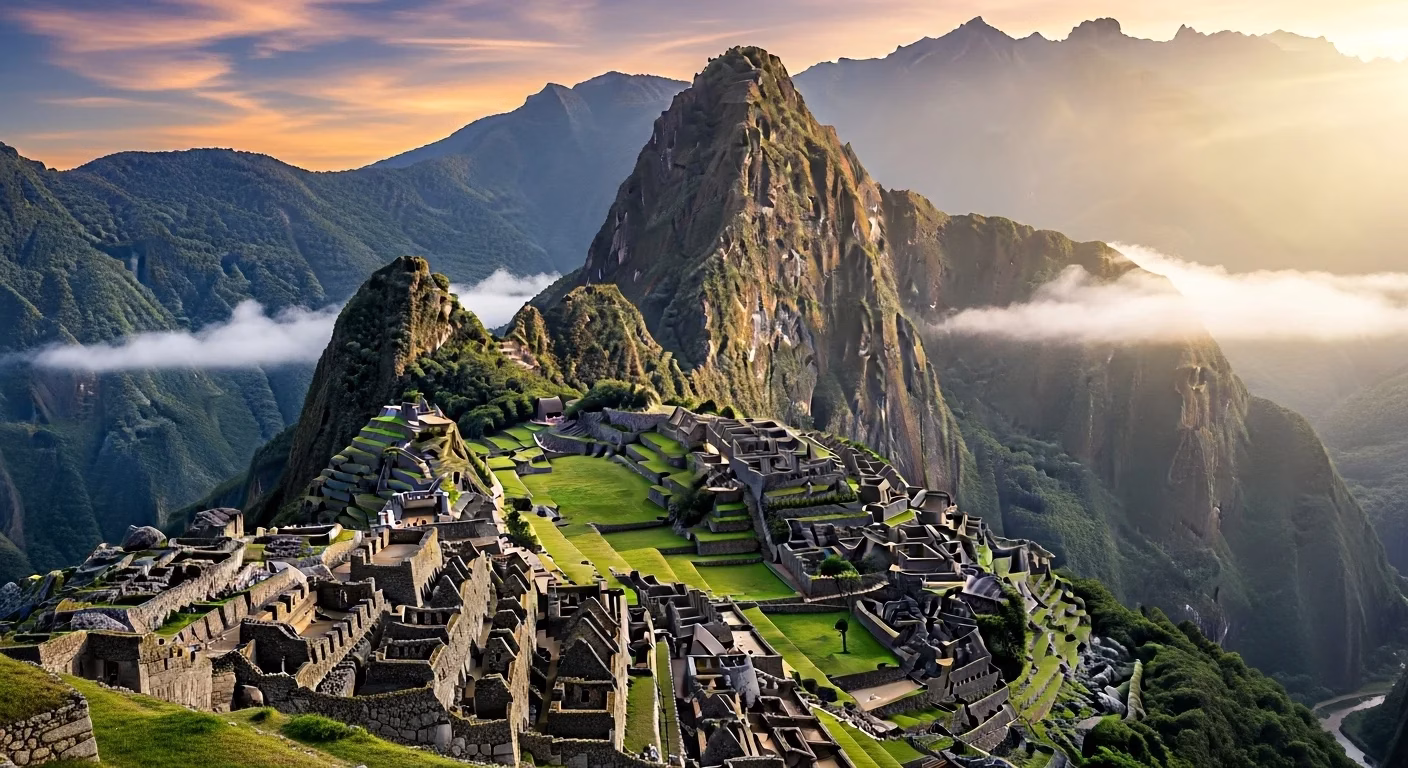 Machu Picchu Panorama Sunrise