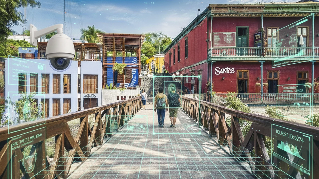 Cámaras de seguridad inteligentes instaladas en el distrito de Barranco para proteger a turistas y vecinos