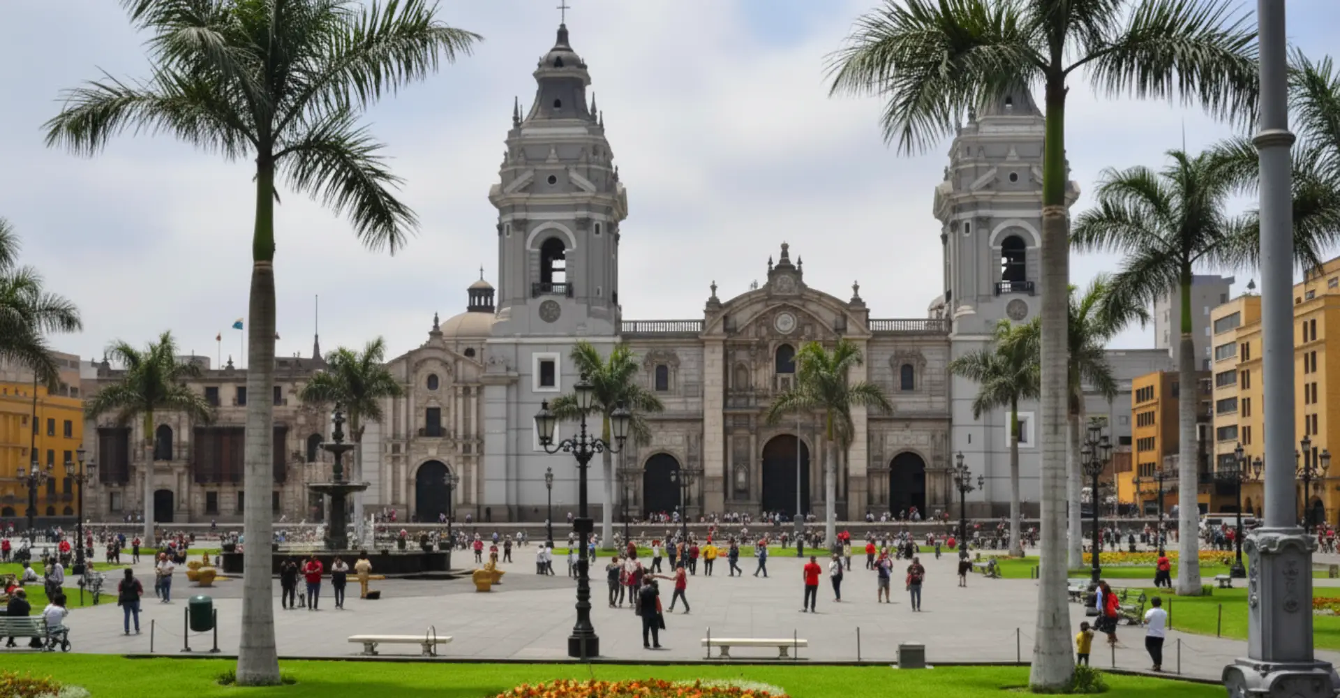 Lima, the capital city of Peru, on a summer day.