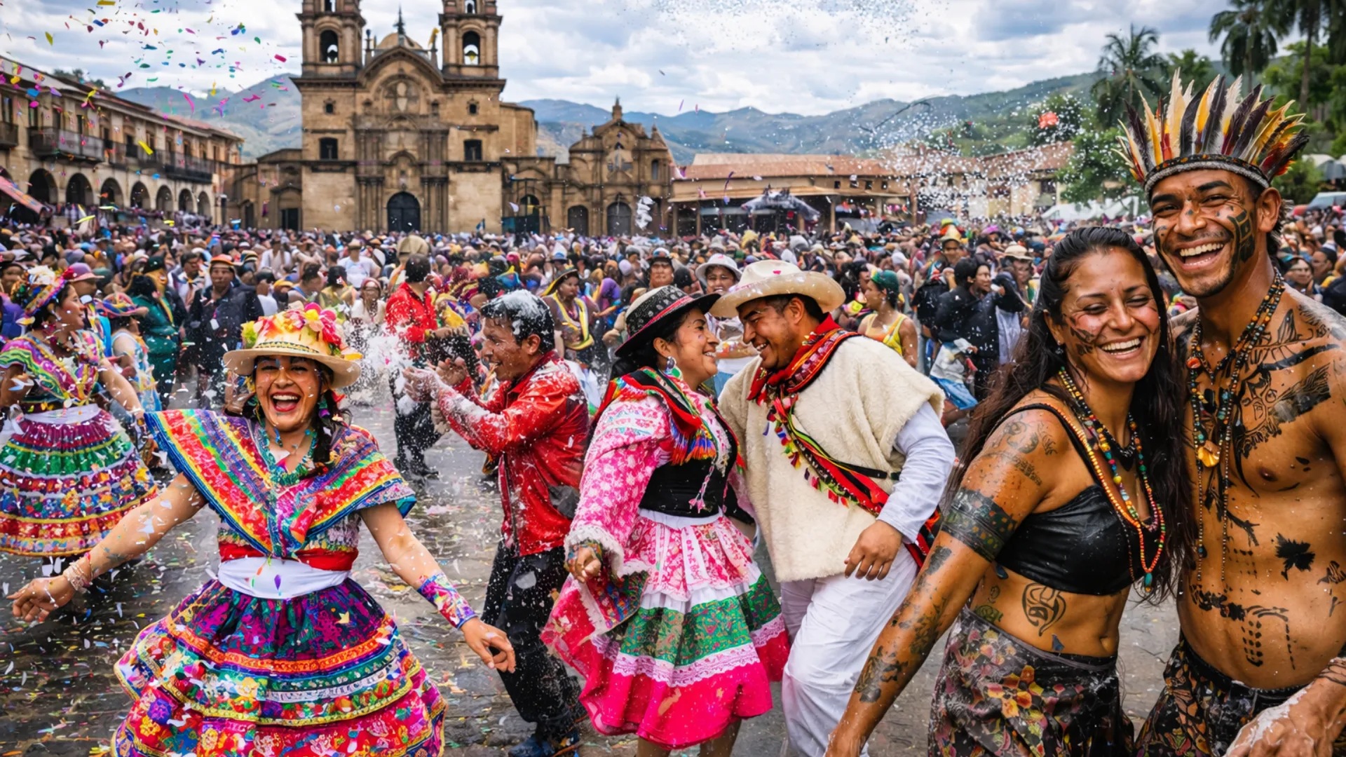carnival celebrations in Peru