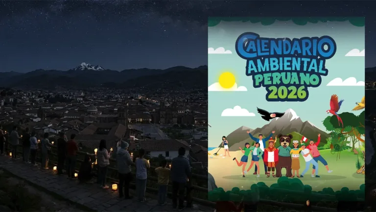 Personas participan en La Hora del Planeta 2026 en Perú apagando luces para promover el cuidado del ambiente.