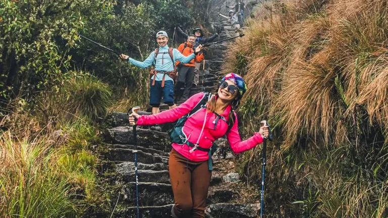 View of the Inca Trail leading to Machu Picchu before its closure for maintenance in 2026
