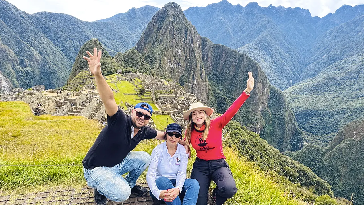 Vista panorámica de Machu Picchu