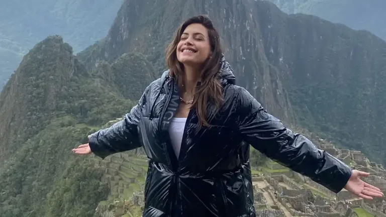 Milett Figueroa en Machu Picchu