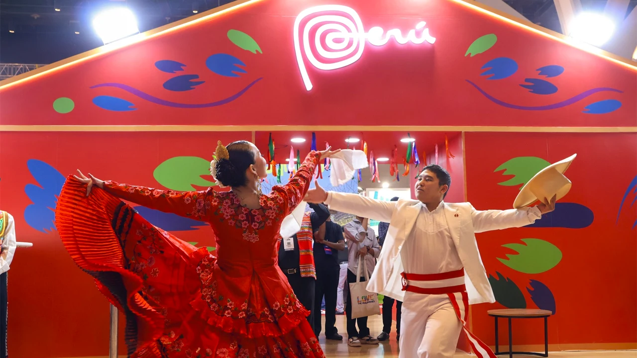Stand de PROMPERÚ en la feria OTM 2026 en Mumbai promoviendo el destino Perú en el mercado indio.